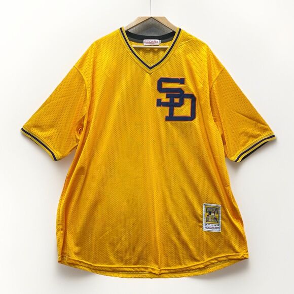 Vintage 80s Mitchell & Ness MLB San Diego Padres Jersey #19 Size 56 - Picture 1 of 10